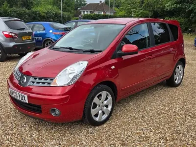 Used Nissan Note Tekna 110 HP (80 kW) 2008 Red Hatchback