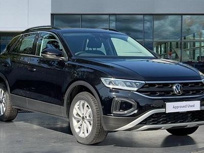Deep black pearl New 2025 VW T-Roc Life SUV | £25,973 (Expensive)