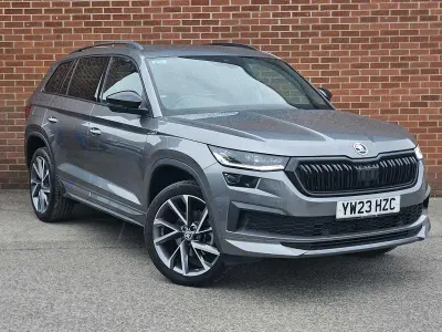 Used Skoda Kodiaq SportLine 150 HP (110 kW) 2023 Grey metallic SUV