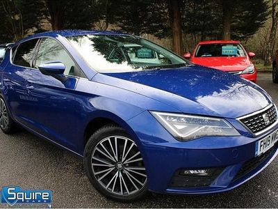 Used Seat Leon XCELLENCE Lux 130 HP (95 kW) 2019 Blue Hatchback