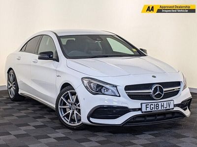 used Mercedes CLA45 AMG CLA Class 2.0Coupe SpdS DCT 4MATIC Euro 6 (s/s) 4dr PARKING SENSORS HEATED SEATS Saloon