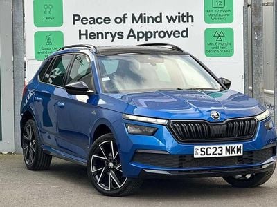 Used Skoda Kamiq Monte Carlo 147 HP (108 kW) 2023 Race blue metallic SUV