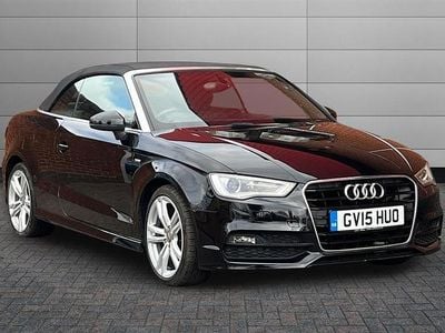 Used Audi A3 Cabriolet S-Line 110 HP (80 kW) 2015 Brilliant black Cabriolet