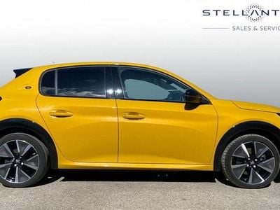 Used Peugeot e-208 GT 98 kW (134 HP) 2021 Yellow Hatchback