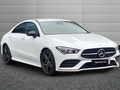 Used Mercedes CLA180 AMG Line Premium 136 HP (100 kW) 2023 Digital white Sedan