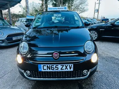 Używany Fiat 500 Lounge 69 KM (50 kW) 2015 Czarny Hatchback