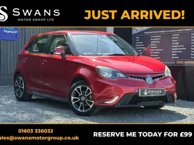 Used MG MG3 106 HP (77 kW) 2016 Red Hatchback