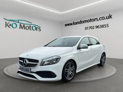 Used Mercedes A180 AMG line 122 HP (89 kW) 2017 White Hatchback