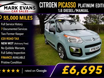 Used Citroën C3 Picasso Platinum 100 HP (73 kW) 2016 Blue MPV