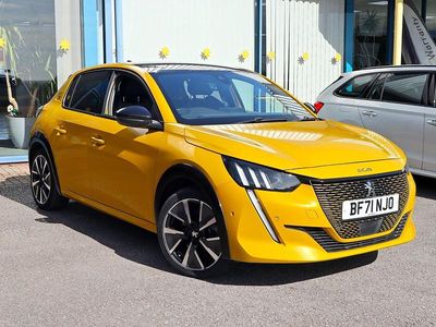 Used Peugeot e-208 GTi 100 kW (136 HP) 2021 Yellow Hatchback