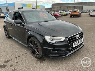 Used Audi A3 S-Line 110 HP (80 kW) 2015 Black Hatchback