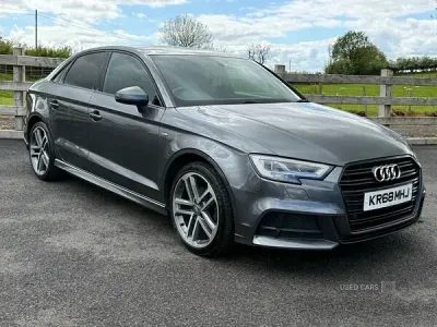 Used Audi A3 S-Line 150 HP (110 kW) 2018 Grey Sedan