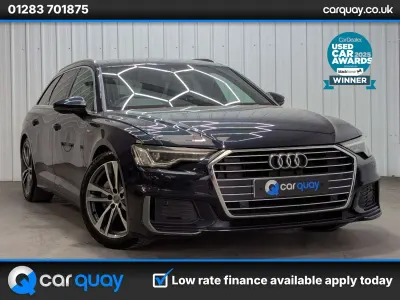 Usado Audi A6 S-Line 204 CV (150 kW) 2019 Azul Familiar