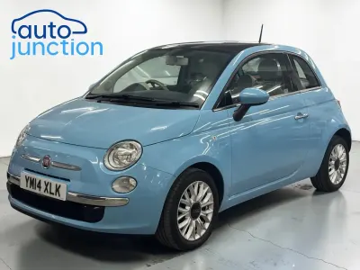Used Fiat 500 Lounge 69 HP (50 kW) 2014 Blue Hatchback