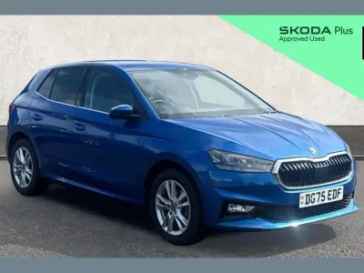 Used Skoda Fabia SE L 113 HP (83 kW) 2025 Blue Hatchback