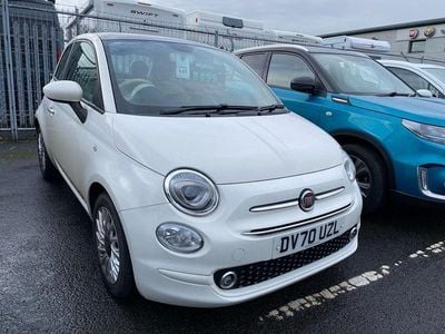 White Used 2020 Fiat 500 Lounge Hatchback | £8,490 (Fair price)