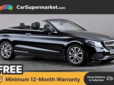 Used Mercedes C220 170 HP (125 kW) 2016 Black Cabriolet