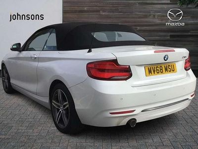 Used BMW 218 Sport Line 134 HP (98 kW) 2018 White Cabriolet