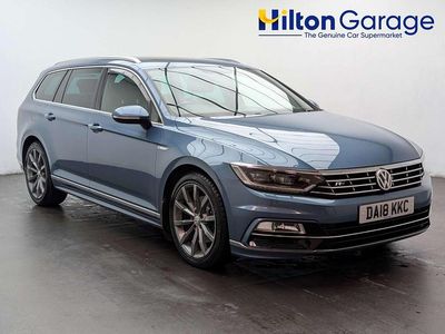 Used VW Passat R-line 220 HP (161 kW) 2018 Blue Estate