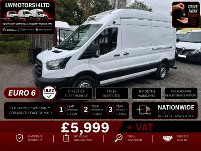 Used Ford Transit 130 HP (95 kW) 2022 White Van
