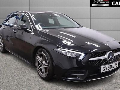 Used Mercedes A250 AMG line 224 HP (164 kW) 2019 Black Hatchback