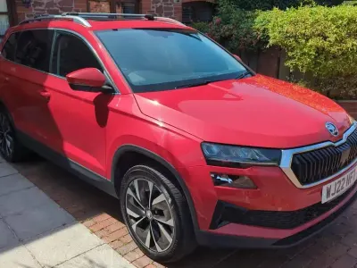 Used Skoda Karoq SE L 150 HP (110 kW) 2022 Red SUV