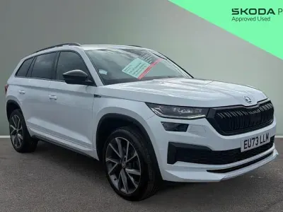 Used Skoda Kodiaq SportLine 200 HP (147 kW) 2023 White SUV