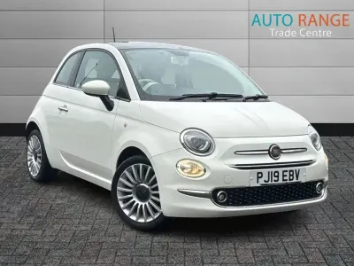 Used Fiat 500 Lounge 69 HP (50 kW) 2019 White Hatchback