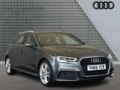 Used Audi A3 S-Line 147 HP (108 kW) 2016 Grey Hatchback