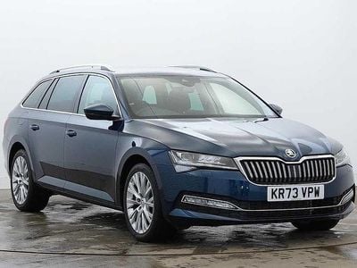 Used Skoda Superb SE L 190 HP (139 kW) 2023 Blue Estate