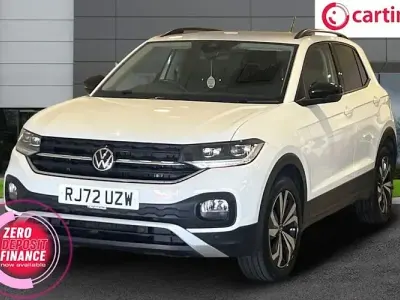 Used VW T-Cross Black Edition 110 HP (80 kW) 2022 White SUV