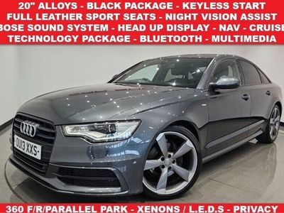 used Audi A6 3.0 V6 TDI (204 BHP) BLACK EDITION 6 SPEED MANUAL 4DR SALOON + NAV + NIGHT VISION ASSIST + TECHNOLOG Saloon