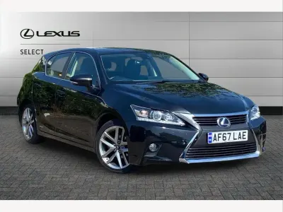Used Lexus CT200h Executive Line 136 HP (100 kW) 2017 Black Hatchback