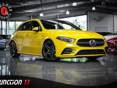 Used Mercedes A35 AMG Premium Plus 2019 Yellow Hatchback