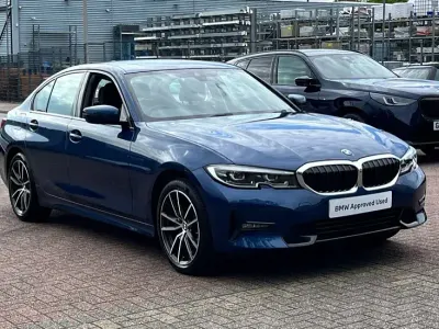 Usado BMW 320 Sport Line 181 CV (133 kW) 2021 Azul