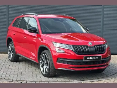 Used Skoda Kodiaq SportLine 187 HP (137 kW) 2019 Red SUV