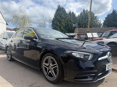 Used Mercedes A180 AMG line 136 HP (100 kW) 2021 Black Hatchback