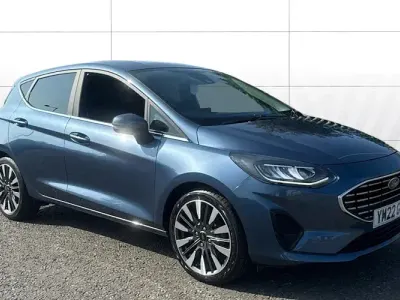 Used Ford Fiesta Titanium 125 HP (91 kW) 2022 Blue Hatchback