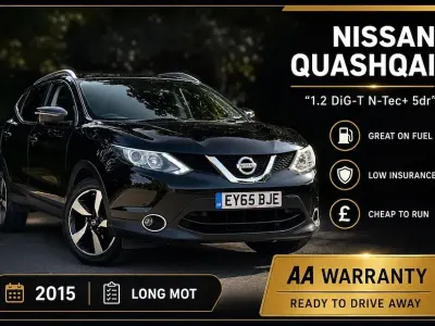 Used Nissan Qashqai N-TEC 115 HP (84 kW) 2015 Black SUV