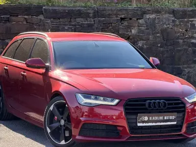 Used Audi A6 Black Edition 320 HP (235 kW) 2015 Red Estate
