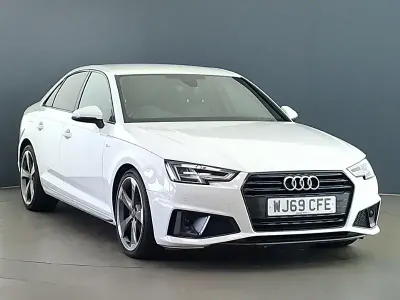 Used Audi A4 Black Edition 150 HP (110 kW) 2019 White Sedan