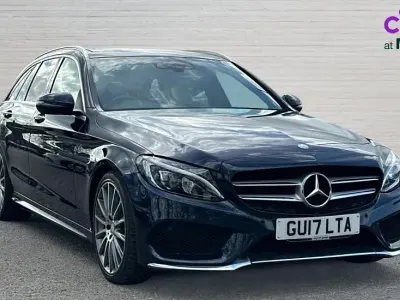 Używany Mercedes C220 AMG Line Premium 170 KM (125 kW) 2017 Niebieski