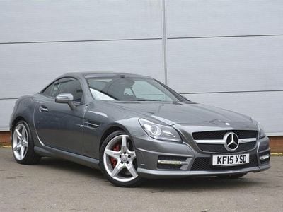 Used Mercedes SLK250 AMG 204 HP (150 kW) 2015 Selenite grey Cabriolet