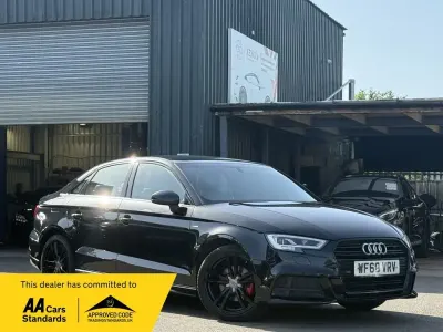 Used Audi A3 S-Line 150 HP (110 kW) 2018 Black Sedan