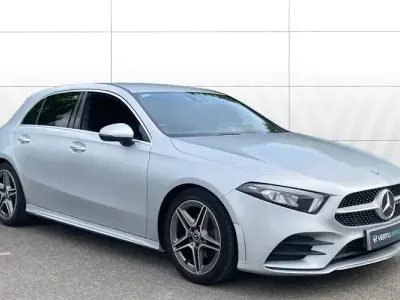 Used Mercedes A200 AMG line 163 HP (119 kW) 2020 Silver Hatchback