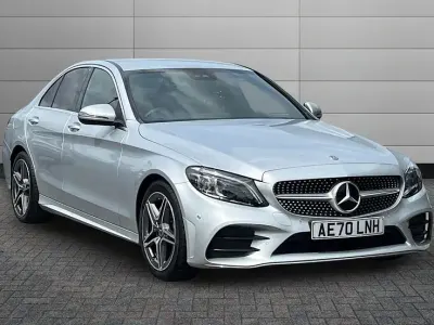 Used Mercedes C220 AMG Line Premium 194 HP (142 kW) 2020 Selenite grey Sedan