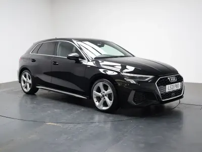 Used Audi A3 Sportback S-Line 150 HP (110 kW) 2021 Black Hatchback