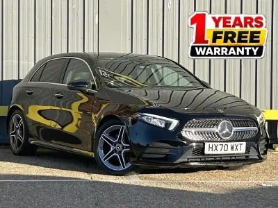 Begagnad Mercedes A180 AMG Line Premium 116 HK (85 kW) 2020 Svart Halvkombi