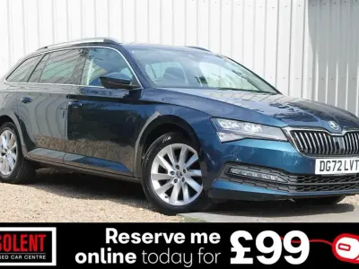 Used Skoda Superb SE Technology 150 HP (110 kW) 2022 Blue Estate