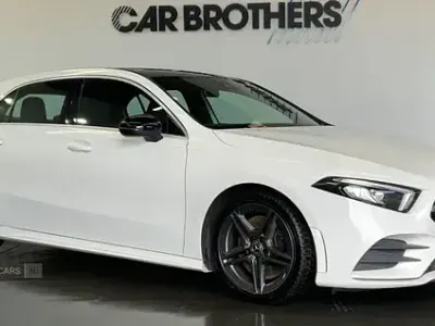 Used Mercedes A250 AMG line 2019 White Hatchback